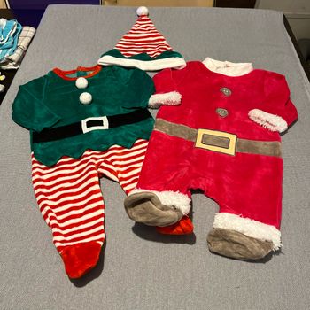 Lot pyjamas Noël 3 mois