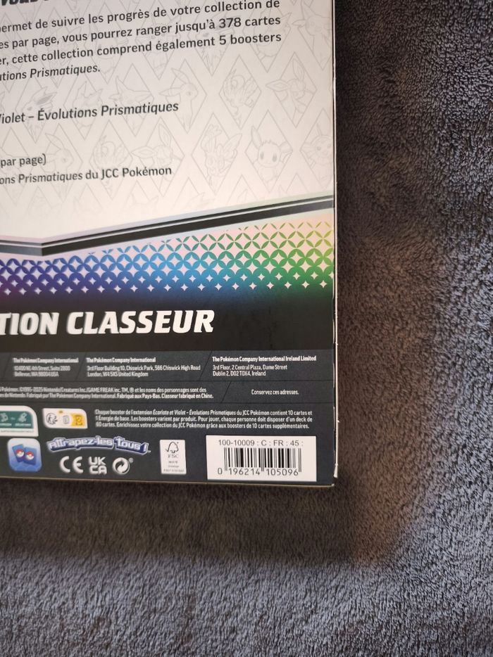 Coffret classeur Pokemon EV 8.5 neuf scellé - photo numéro 3