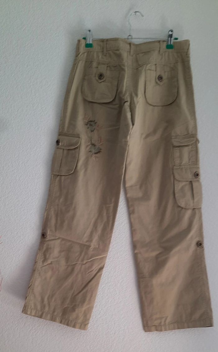 Pantalon style cargo kaki 14 ans - photo numéro 2