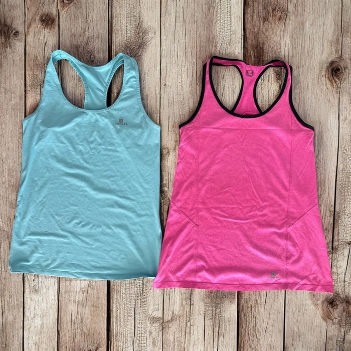 🌸 Lot de deux débardeur bleu et rose domyos - Taille 36 🌸