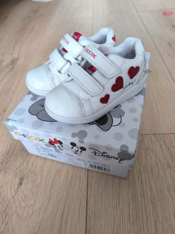 Basket fille Mickey et Minnie et coeurs brillants Geox - Taille 22