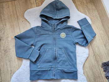 Sweat zippé à capuche bleu Tape à l'oeil 5 ans