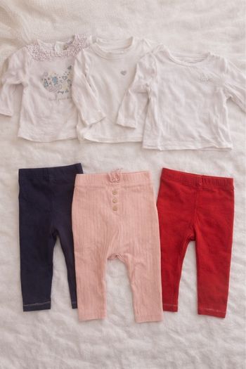 Lot vêtements bébé fille 👶💕 (haut + leggings)