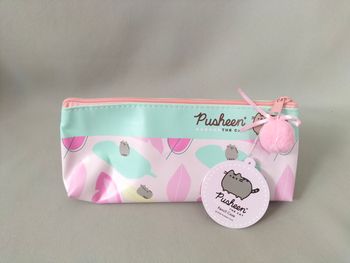 🩷 Trousse Pusheen avec pompon - Rose pastel et menthe - Neuve 🩷