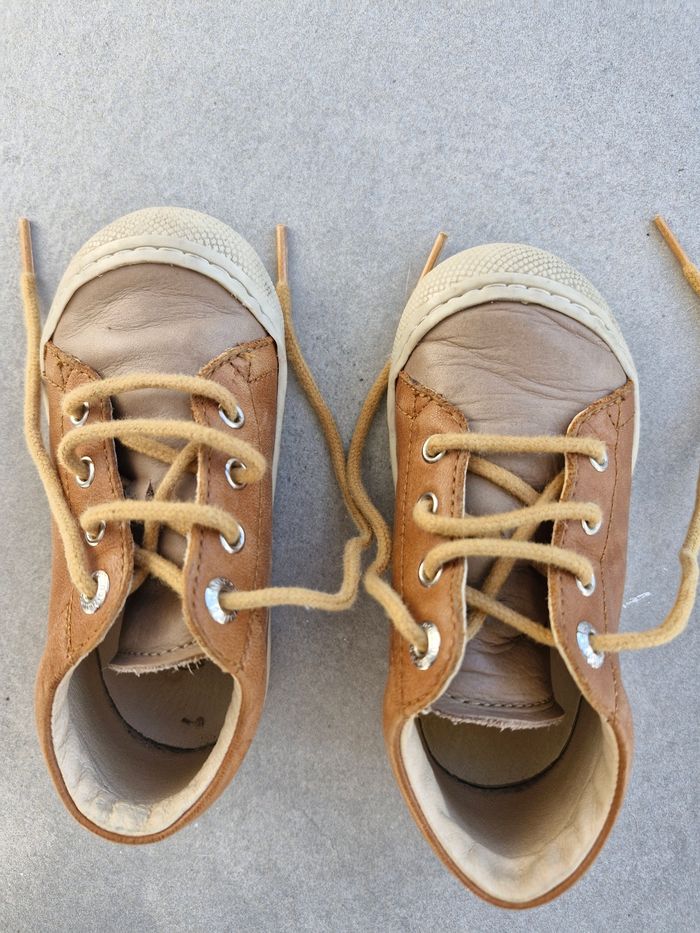 Botillons souples camel en cuir pointure 22 Naturino - photo numéro 2