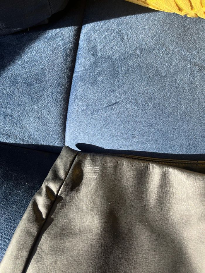 jupe short en cuir zara S - photo numéro 4