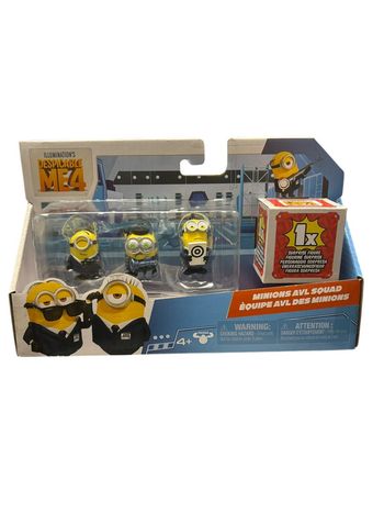 Coffret 4 figurines Despicable Me4 Équipe Avl des minions Moose Toys