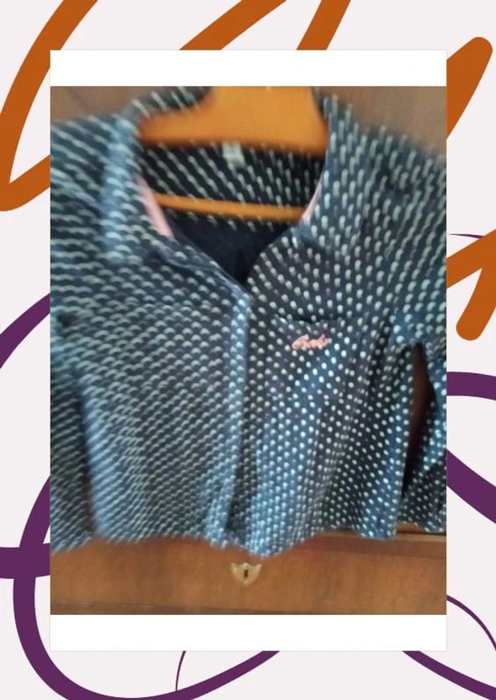 💙 Chemise - bleu à pois - ML - 10 ans - Creeks 💙 - photo numéro 2