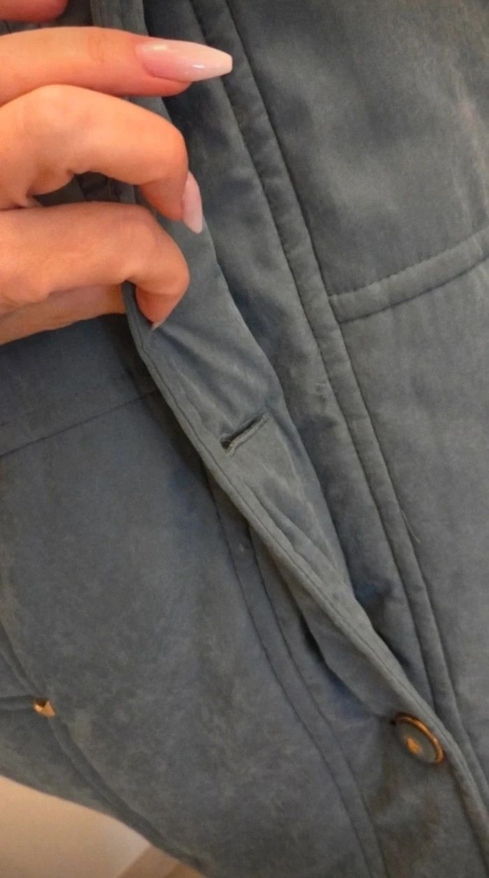 WEILL Paris – Veste Matelassée Bleu-Gris – T42 – Élégance Intemporelle - photo numéro 5