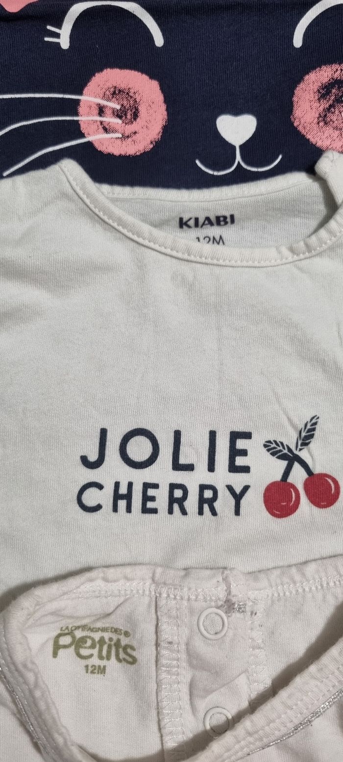 Lot t-shirts ML 12 mois - photo numéro 5