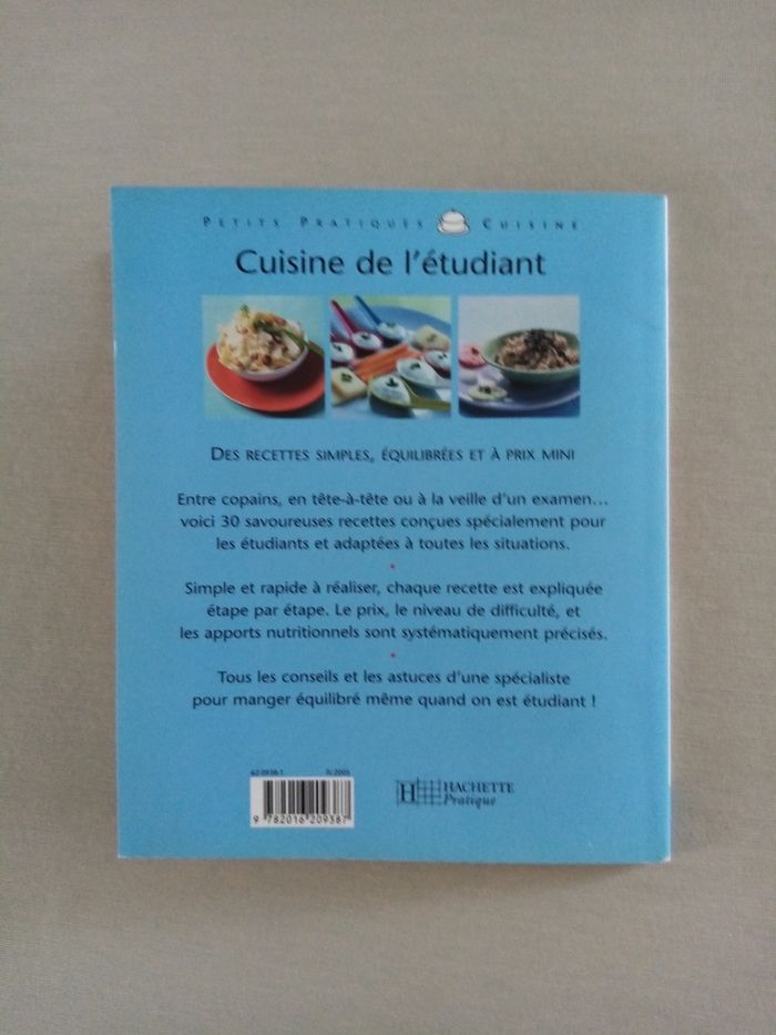 Livre : cuisine de l'étudiant - photo numéro 2