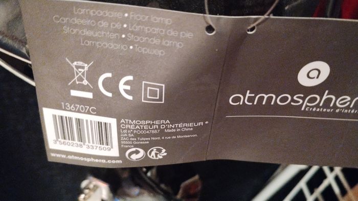 Lampe lampadaire atmosphèra - photo numéro 3