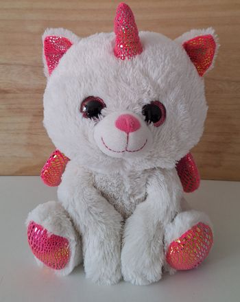Peluche ours-licorne toute douce norme CE