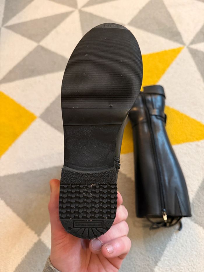 Bottes à talons en cuir Salamander Taille 36 - photo numéro 4