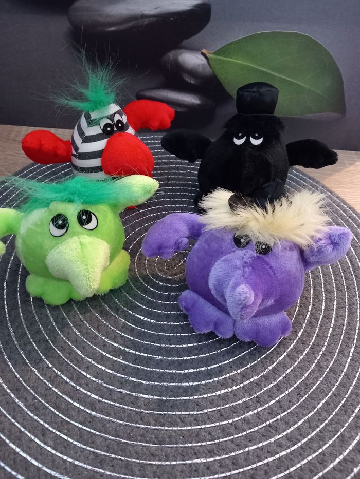 4 peluches Goonk Ikea vintage