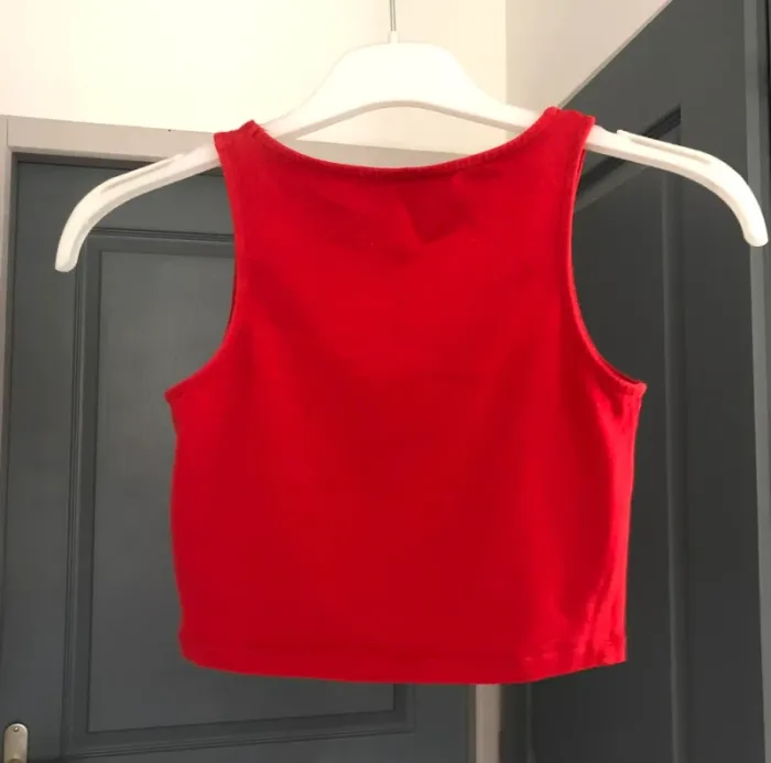 Crop top rouge Pimkie taille XS - photo numéro 2