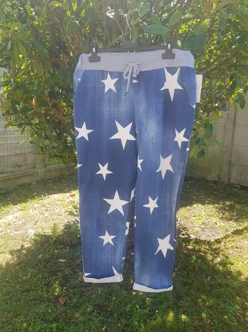 Pantalon Large 100% Coton taille L Neuf