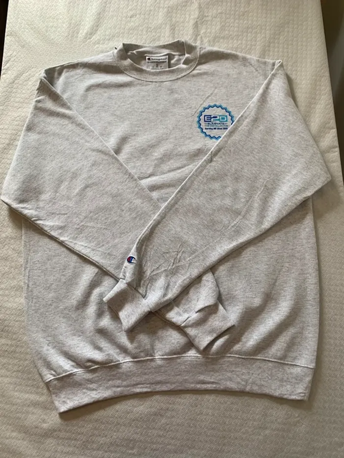 Sweat Champion Gris - Édition Limitée E2D Eliminate The Digital Divide - photo numéro 4