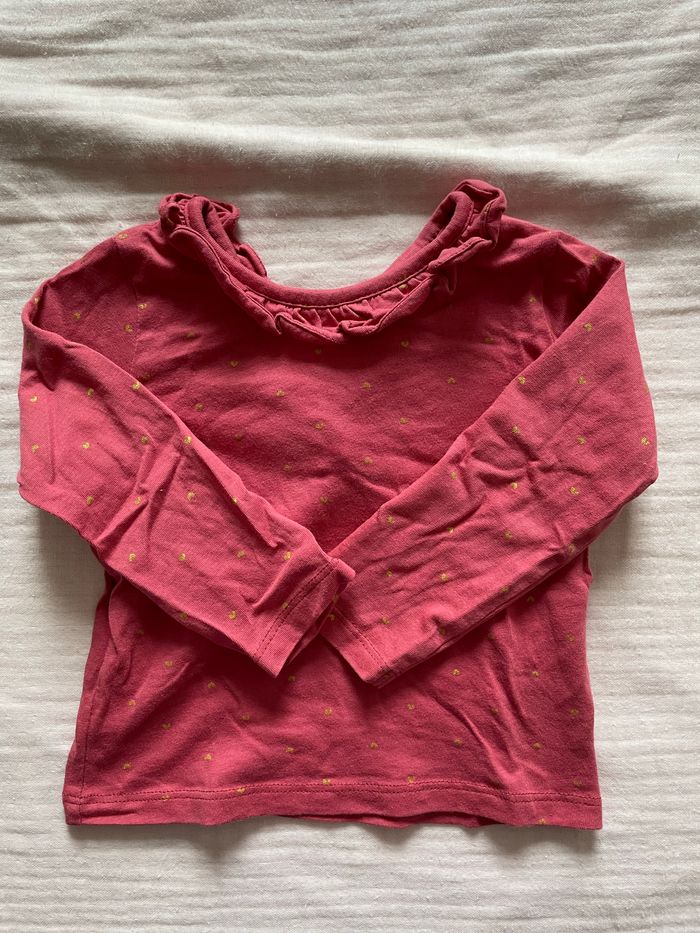 Haut rose Vertbaudet 18 mois