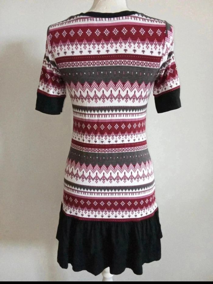 Robe / tunique colorée à motifs horizontaux - photo numéro 2