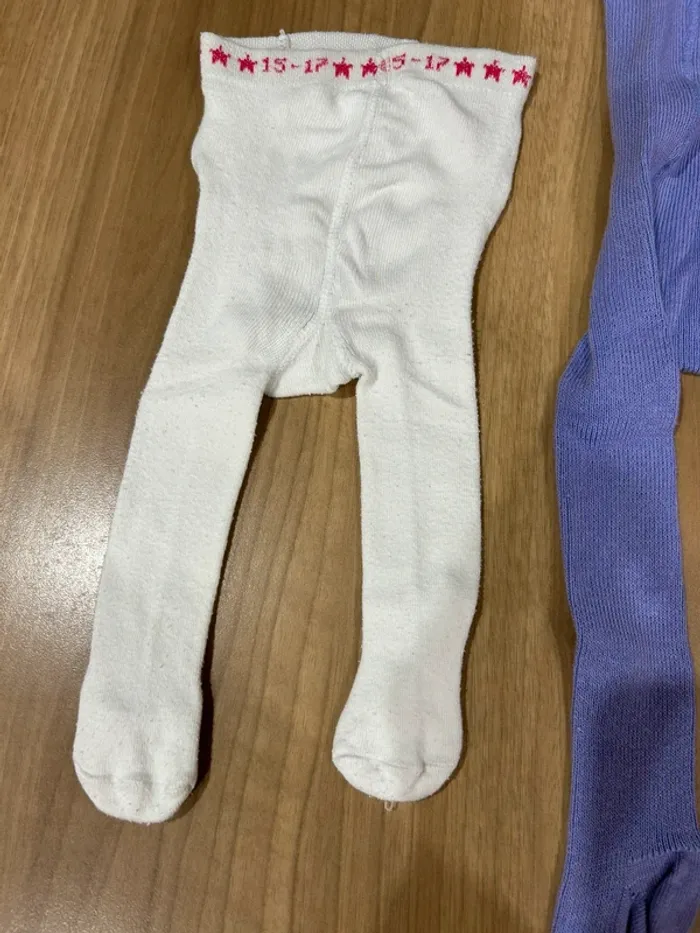 Gros lot de 3 paires de collants bébé fille - photo numéro 2
