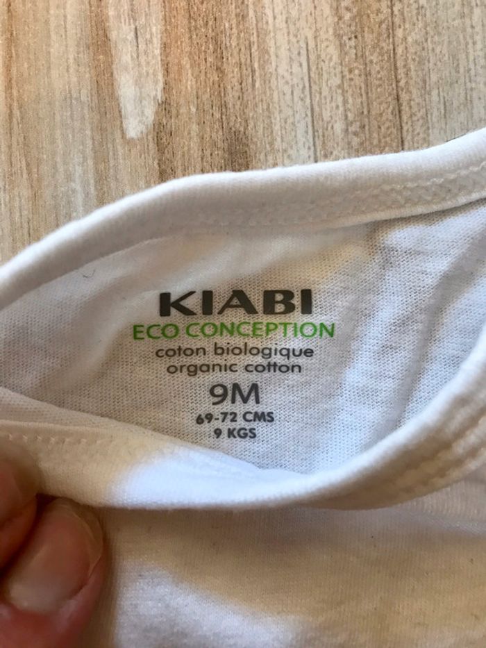 T shirt blanc kiabi 9 mois - photo numéro 2