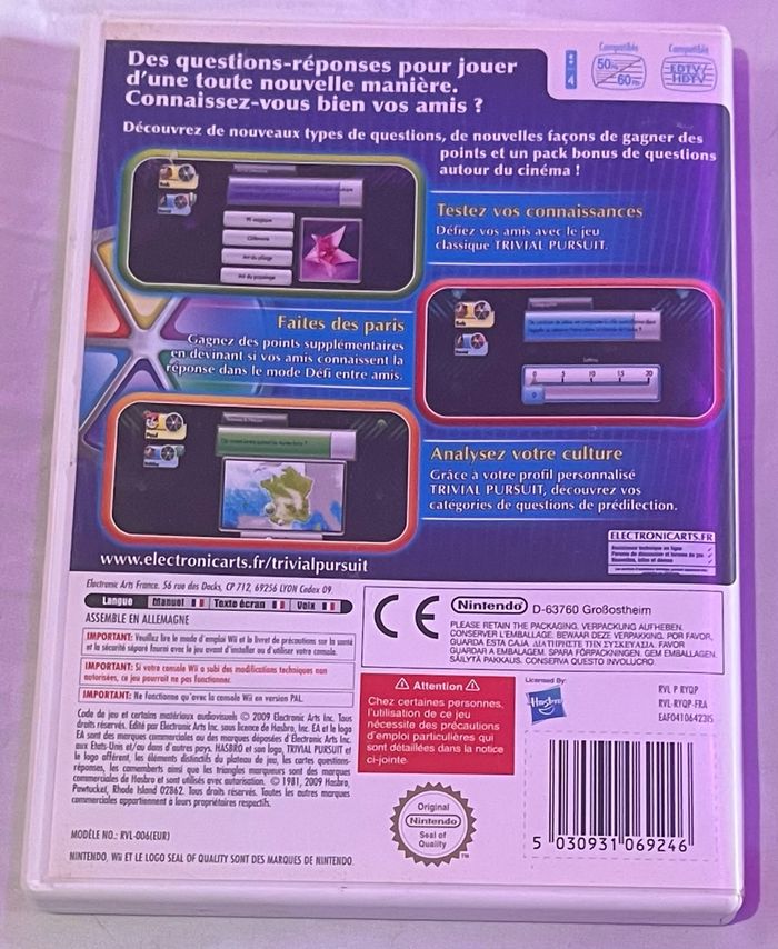 Trivial Pursuit - Jeu Nintendo Wii - photo numéro 3