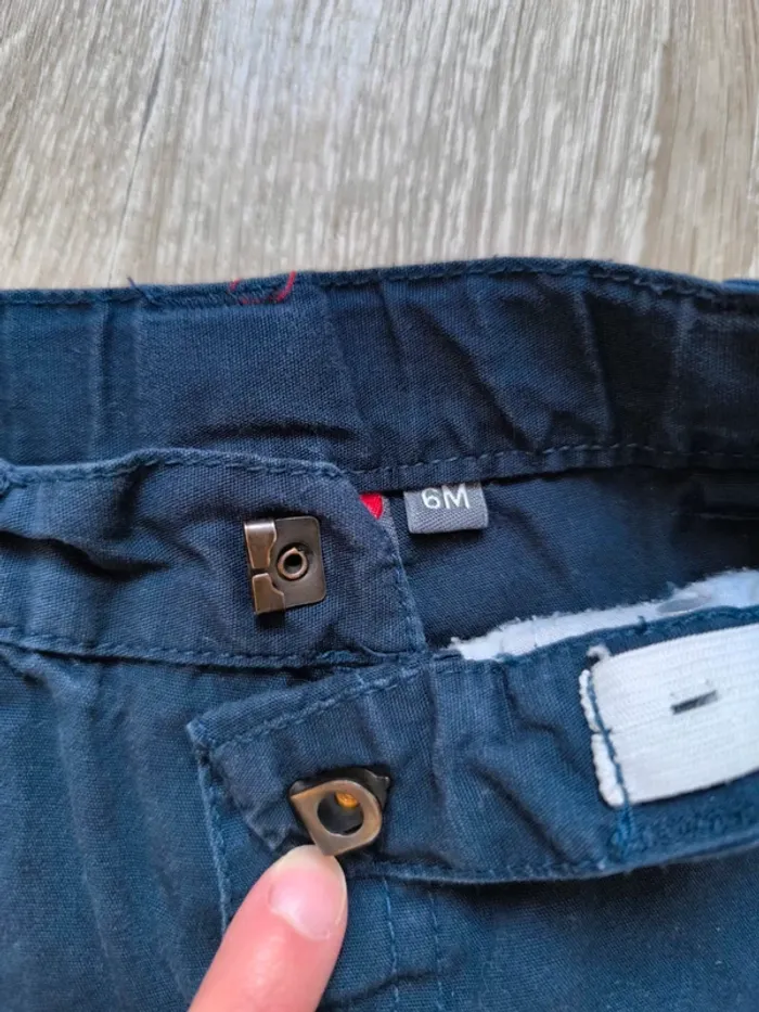 Pantalon bébé, 6 mois, Vintage Collège - photo numéro 3