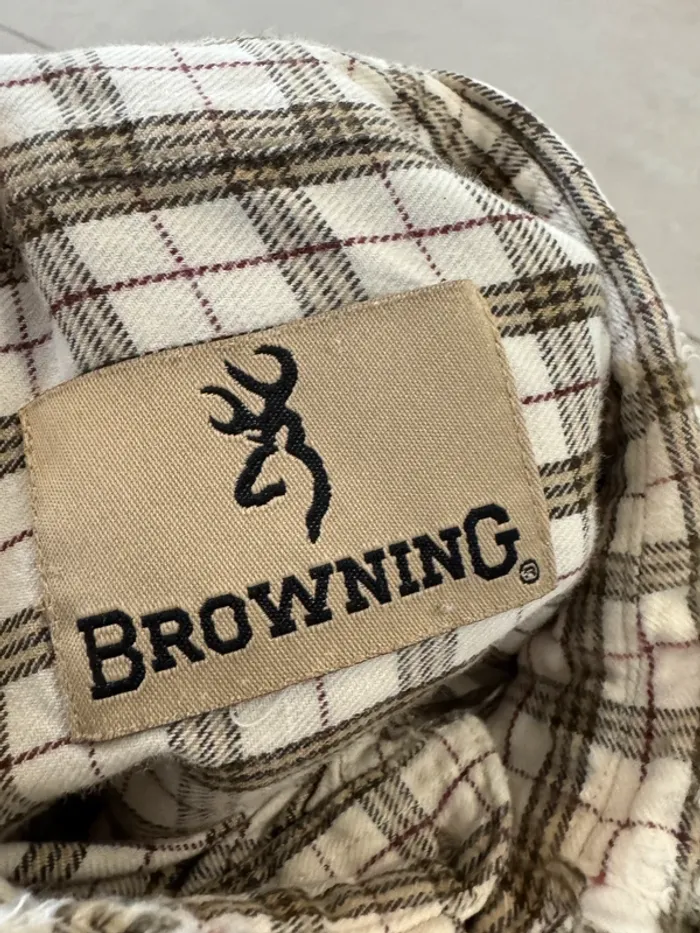 Chemise browning, très abimé au col taille L/XL - photo numéro 3