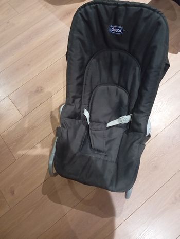 Transat transportable et dossier ajustable gris anthracite chicco