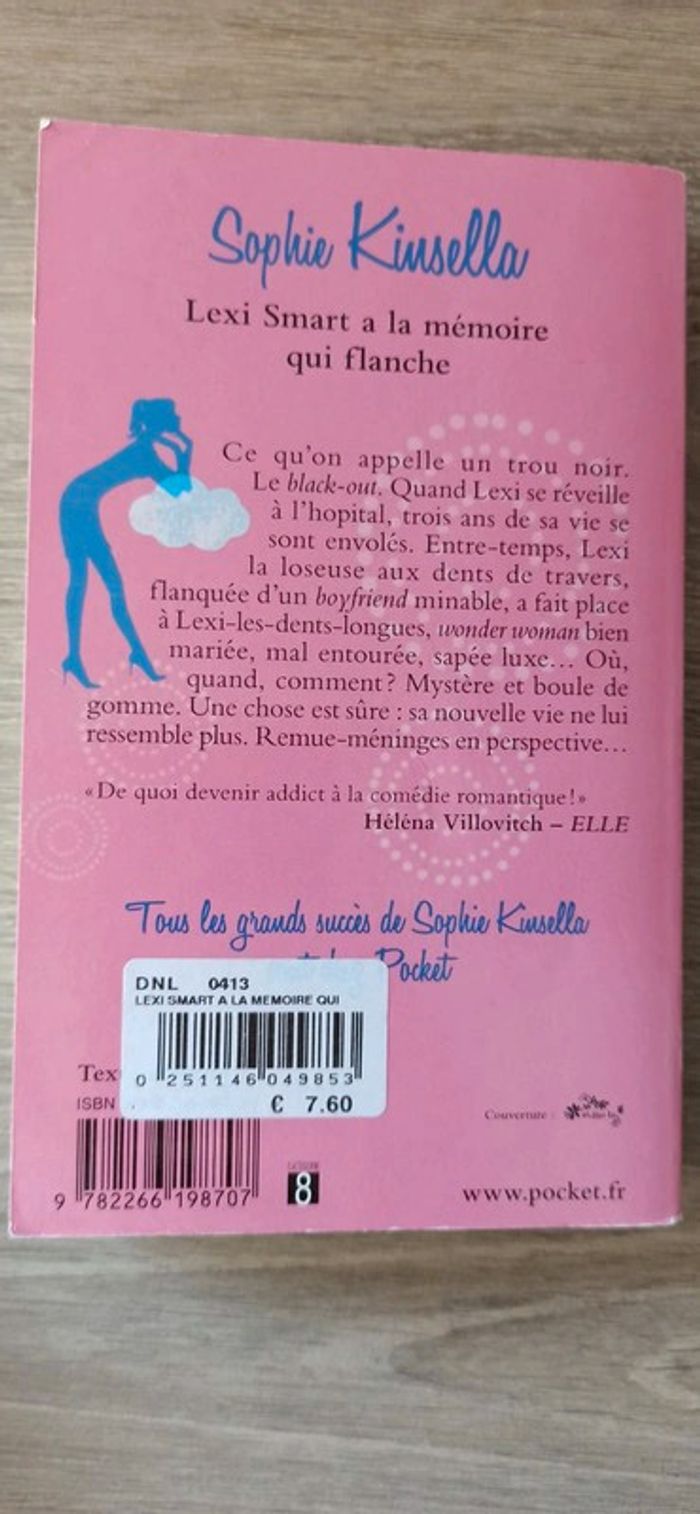 Livre Sophie kinsella lexi smart a la mémoire qui flanche - photo numéro 2