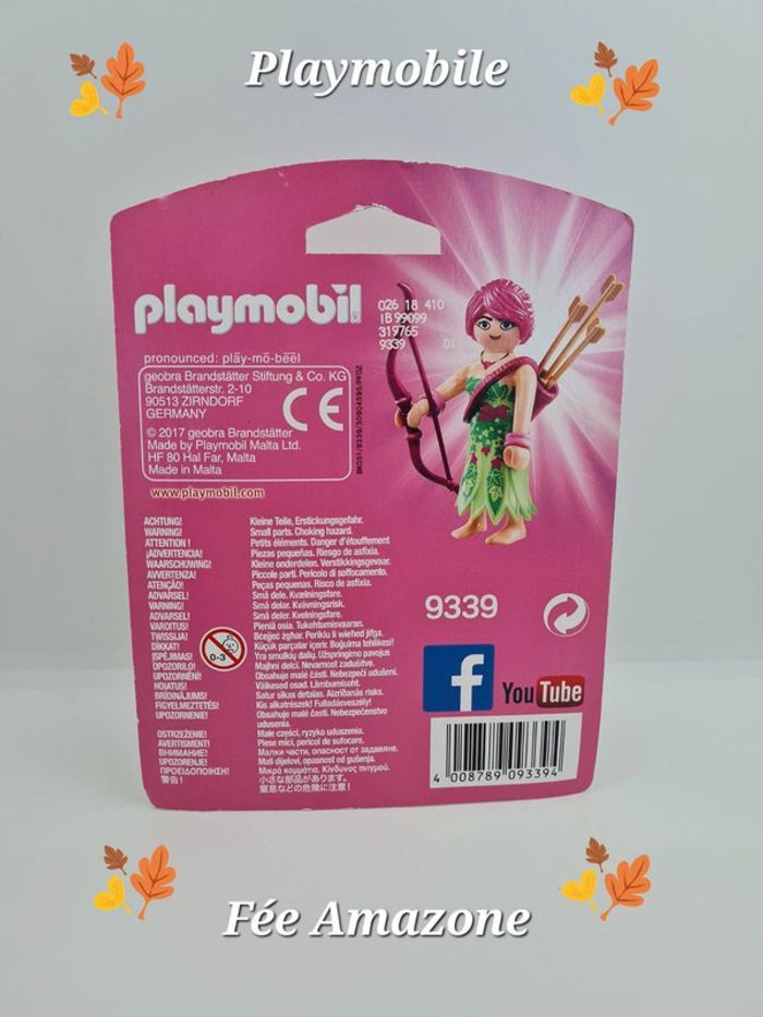 Playmobil Nymphe des forêts (fée amazone neuf) - photo numéro 2