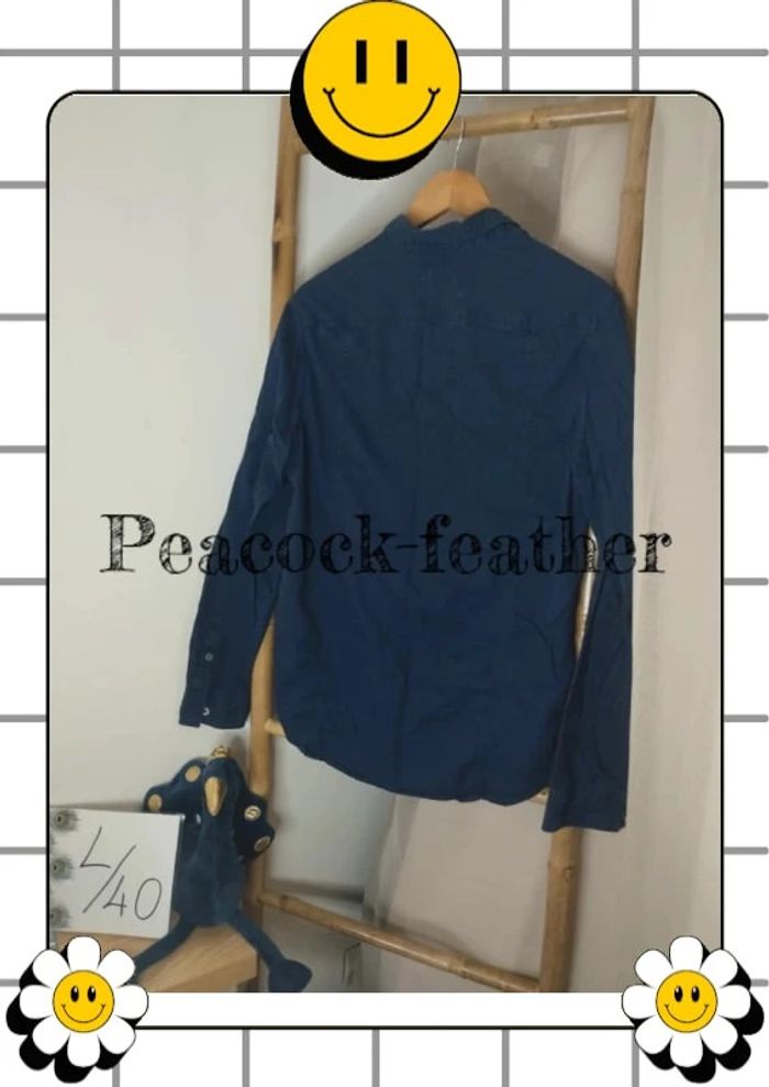 Chemise bleue marine L homme - photo numéro 5