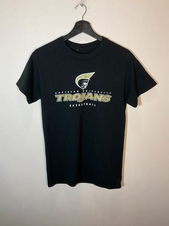 T-shirt noir pour homme Anderson University Trojans Basketball taille S 379