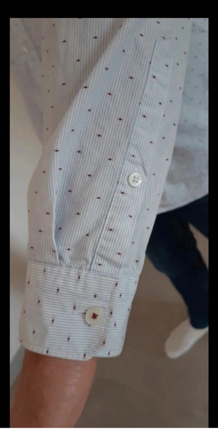 Chemise bleu avec motifs Jules taille L - photo numéro 3