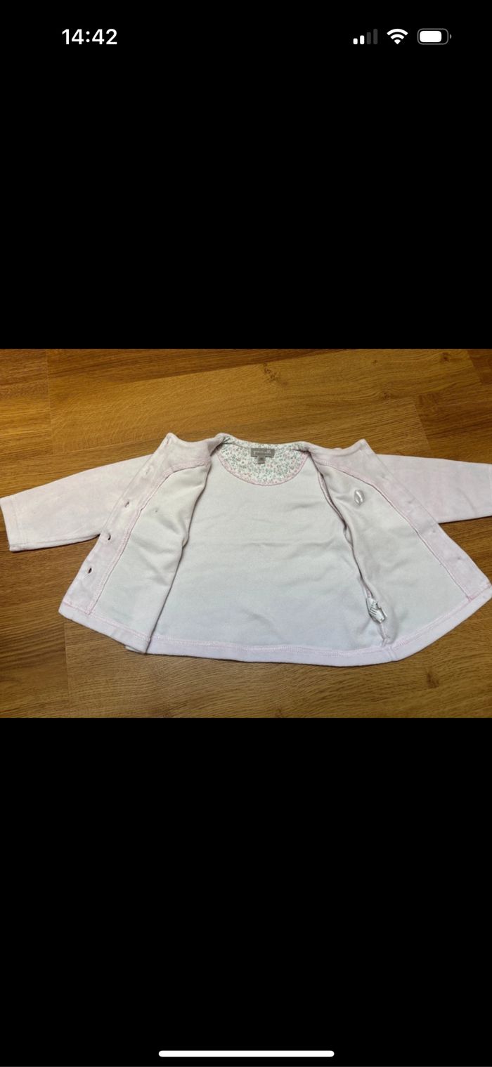 Ensemble pyjama 2 pièces avec veste bébé fille grain de blé 9 mois - photo numéro 8