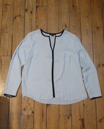 Blouse blanche à pois Atmosphère 42