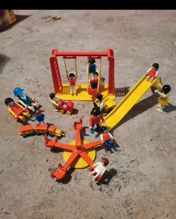 Playmobil parc de jeux ancien