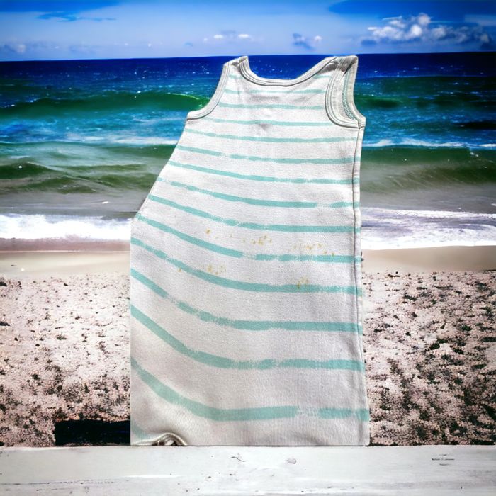 Barboteuse marinière menthe Petit Bateau 12 mois S (3€) - photo numéro 4