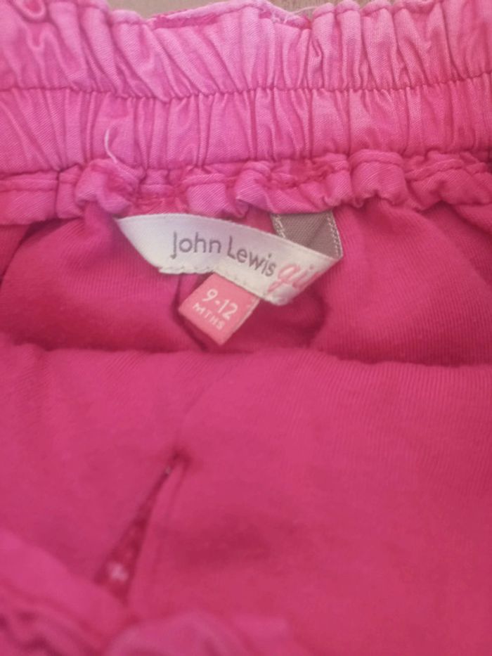 Jupe rose en velour John Lewis girls 9-12mois - photo numéro 3