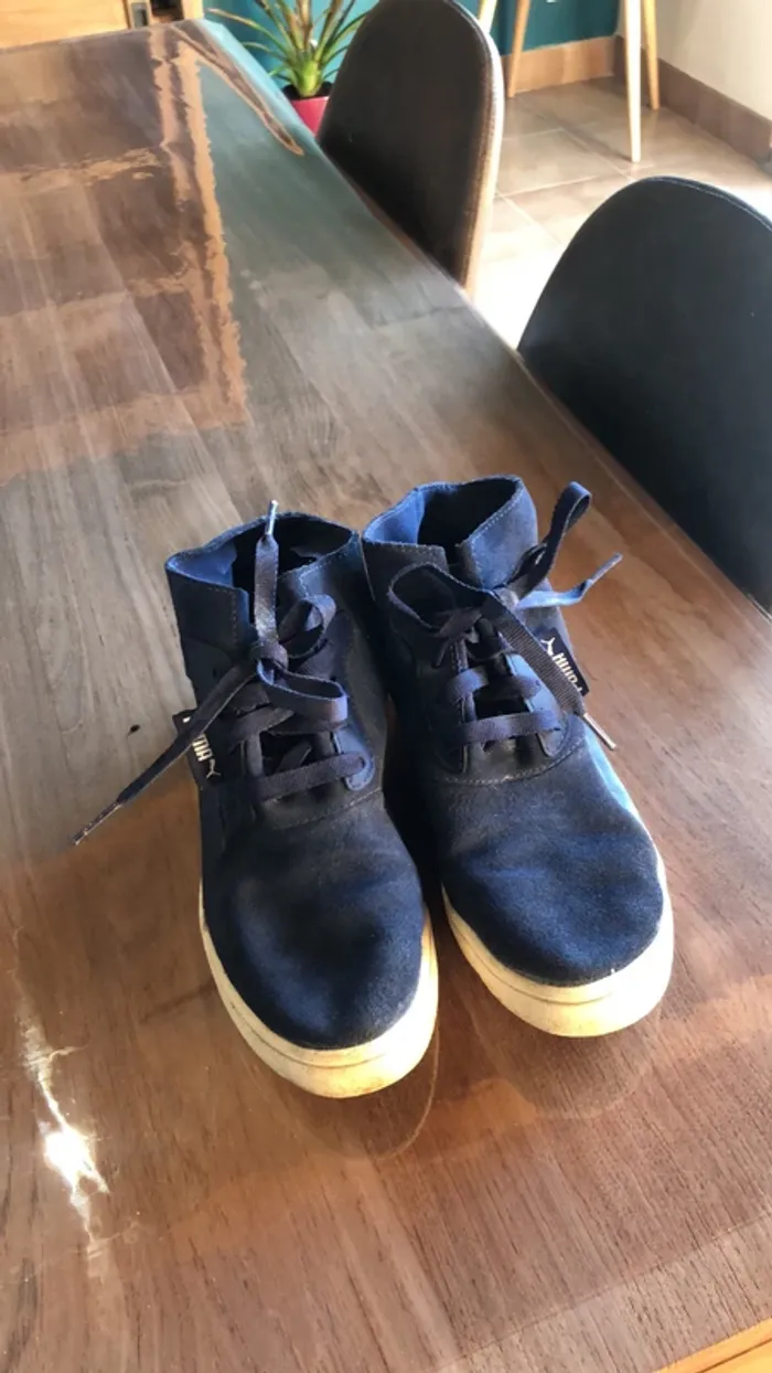Basket puma bleu marine 37