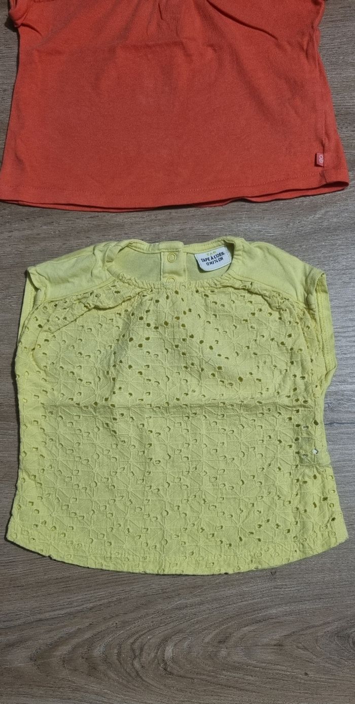 Lot t-shirts MC 12 mois - photo numéro 4