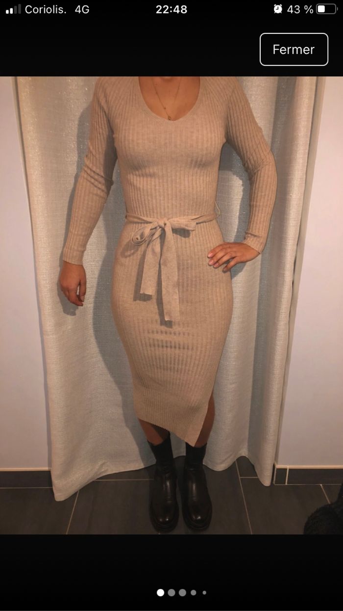 Robe manche longue mango