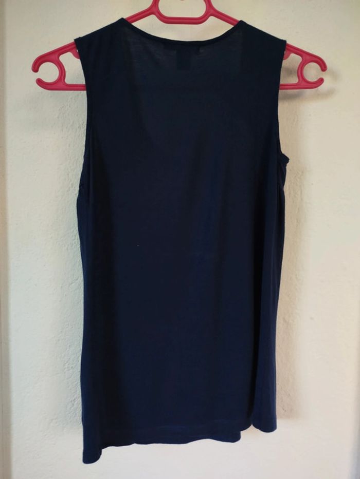 #debardeur#bleu marine#strass - photo numéro 4