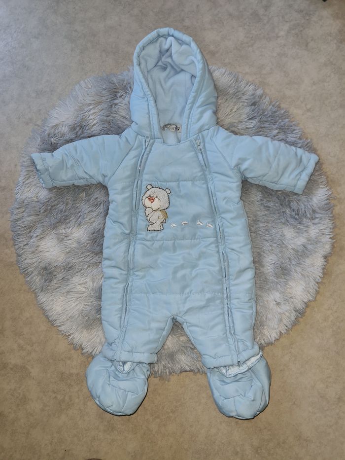 combinaison hiver bleu bébé 3 mois - photo numéro 6