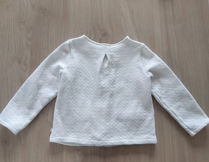 Gilet 6 ans Blanc Fille Okaïdi 🤍 - photo numéro 3