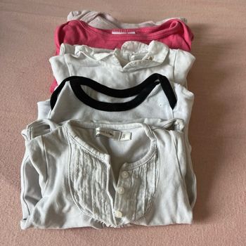 Lot 5 bodies manches longues — 3 mois