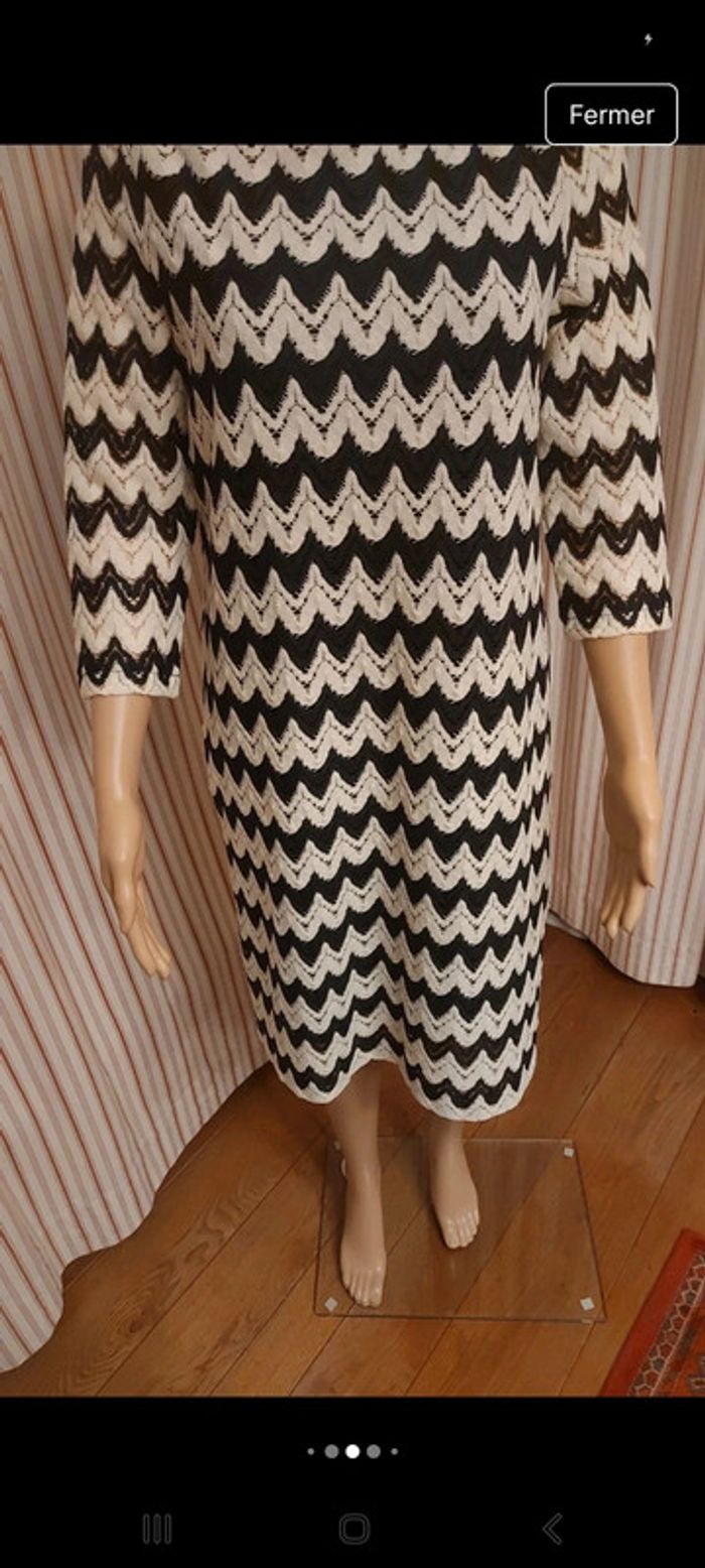 Robe Esprit Fr XL noir et blanc en parfait état - photo numéro 6