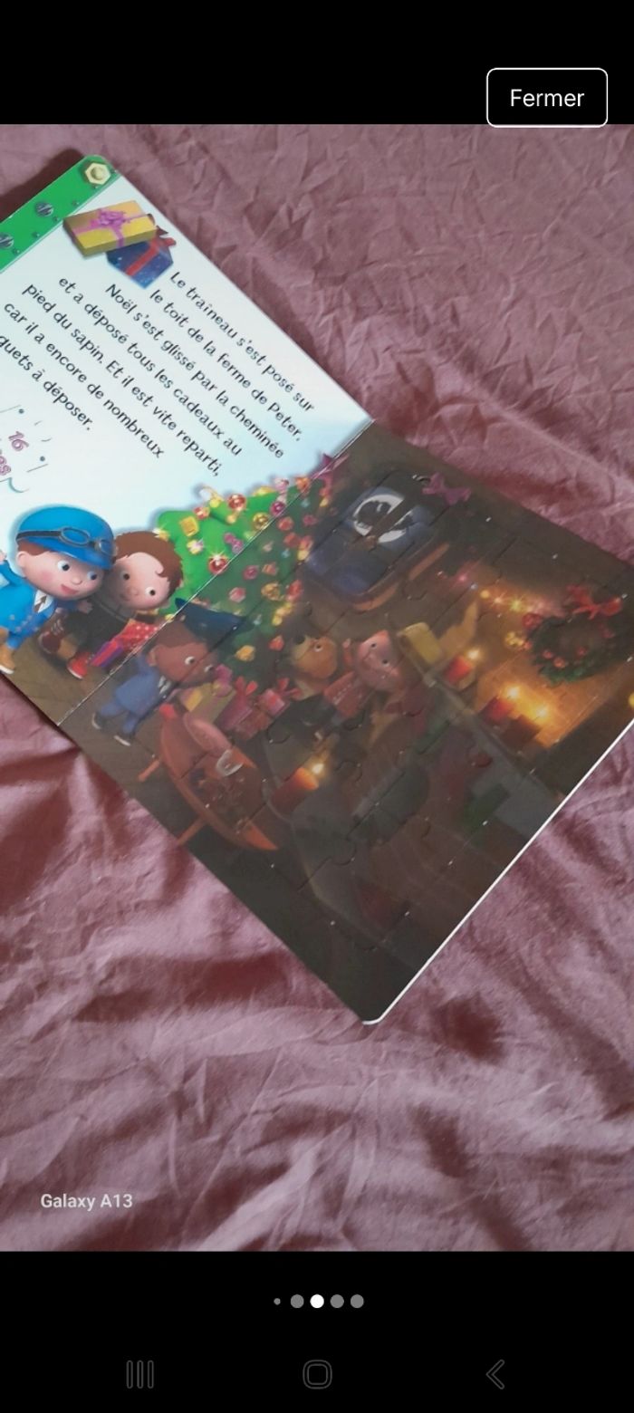 Livre puzzle le traîneau de Noël - photo numéro 5