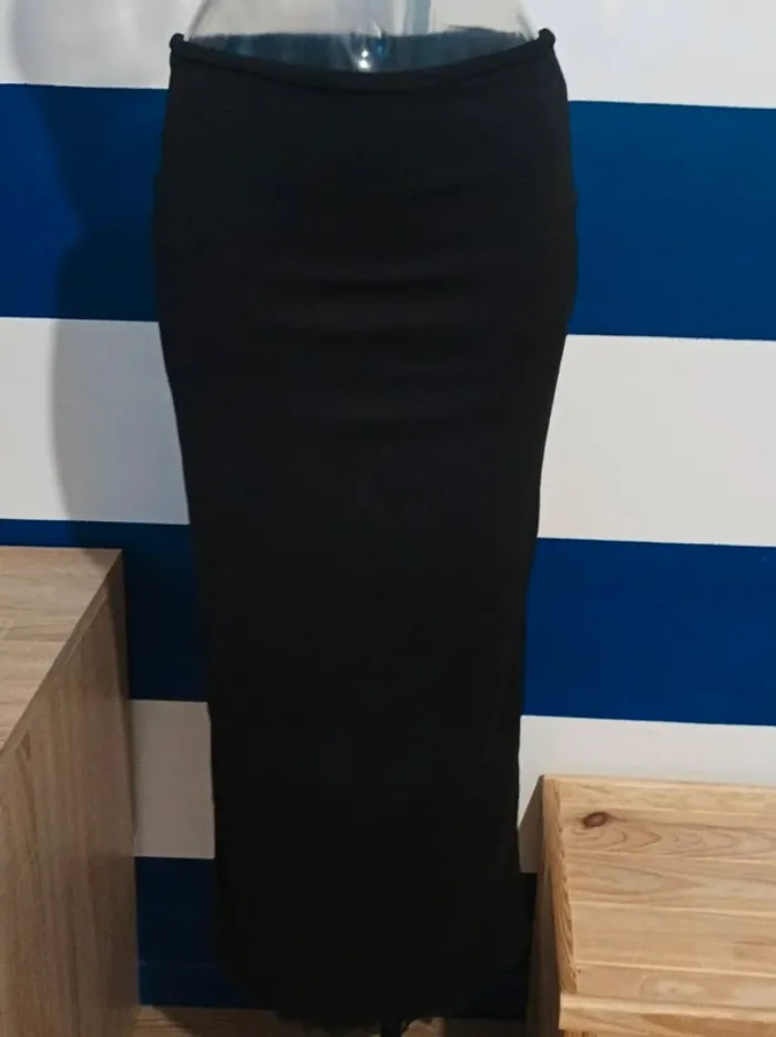 Jupe longue noire femme taille 38/40